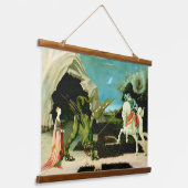 Middeleeuwse Sint-Joris en de Draak Hangend Wandkleed (Gebogen)