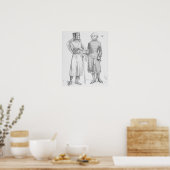 Middeleeuwse soldaten poster (Keuken)