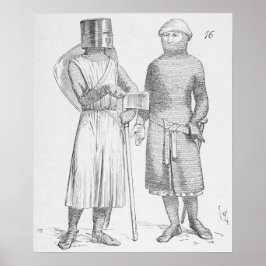 Middeleeuwse soldaten poster