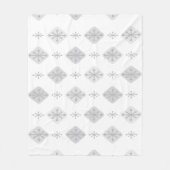 Middeleeuwse Starbursts Diamonds Light Grey Fleece Deken (Voorkant)