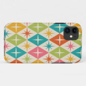 Middeleeuwse Starbursts op kleurrijke diamanten Case-Mate iPhone Case (Achterkant (horizontaal))