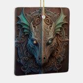 Middeleeuwse steen Gargoyle Dragon Carving Keramisch Ornament (Rechts)