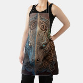 Middeleeuwse steen Gargoyle Dragon Carving Schort (Insitu)