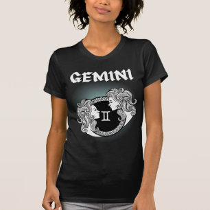 Middeleeuwse stijl Zodiac Gemini T-shirt