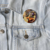 Middeleeuwse Studie Ronde Button 5,7 Cm (In situ)