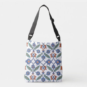 Middeleeuwse Turkse Tegels: Bloemen Ornament. Crossbody Tas