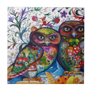 Middeleeuwse uilen 1 tegeltje