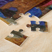 Middeleeuwse verlichte kunst "De Aankondiging" Legpuzzel (Zijkant)