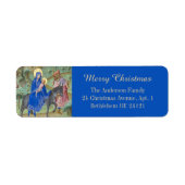 Middeleeuwse Vrolijke Kerstvlucht Egypte Heilige F Etiket (Voorkant)