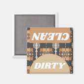 Middeleeuwse  Wash Dry Vaatwasser Magneet (Voorkant / Achterkant)