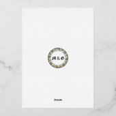  "middeleeuwse" weddenschap folie uitnodiging (Achterkant)