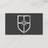 Middeleeuwse Zwaard en Schild Visitekaartjes (Achterkant)