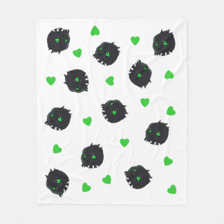 Middelgroenen - Gegoosterd monster - bliket Fleece Deken