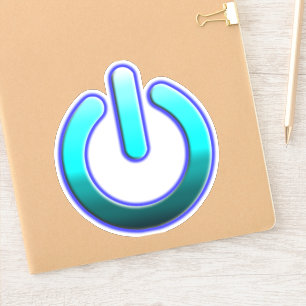 Middelgroot 6 x 6 inch vinylsticker op maat gesned sticker