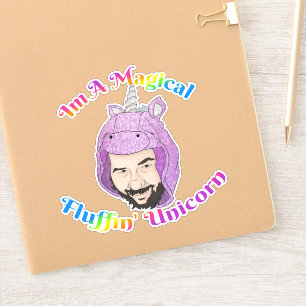 Middelgroot 6 x 6 inch vinylsticker op maat gesned sticker