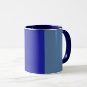 Middelgroot blauw- Sterk blauw- Grayish azure Mok (Voorkant rechts)