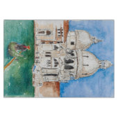 Middelgroot decoratief glazen snijvlak snijplank (Voorkant)