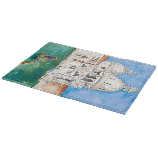 Middelgroot decoratief glazen snijvlak snijplank