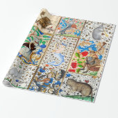 MIDDELGROTE BESTIJDIGE SPEELSTUKKEN CADEAUPAPIER (Uitgerold)