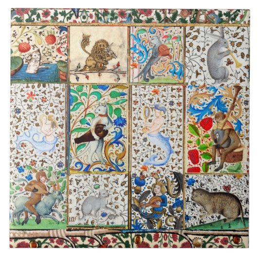 MIDDELGROTE BESTIJDIGE SPEELSTUKKEN TEGELTJE (Voorkant)