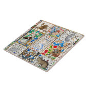 MIDDELGROTE BESTIJDIGE SPEELSTUKKEN TEGELTJE (Zijkant)