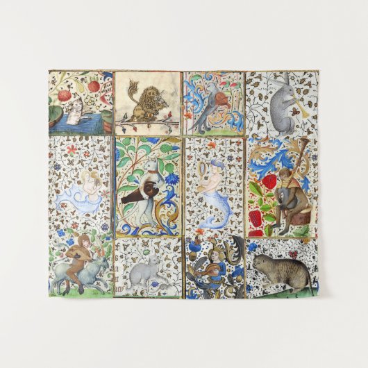 MIDDELGROTE BESTIJDIGE SPEELSTUKKEN WANDKLEED (Voorkant (horizontaal))