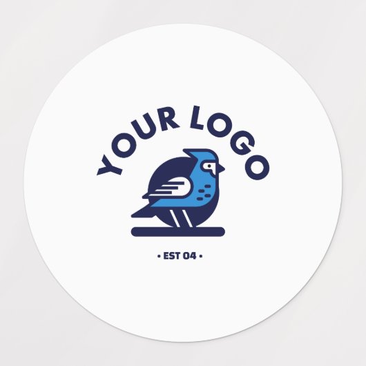 Middelgrote cirkelkleefstof / waterdicht etiket labels (Design 2)