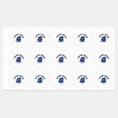 Middelgrote cirkelkleefstof / waterdicht etiket labels (Vel)