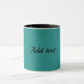 Middelgrote donkere turquoise SJABLOON Mok (Midden)
