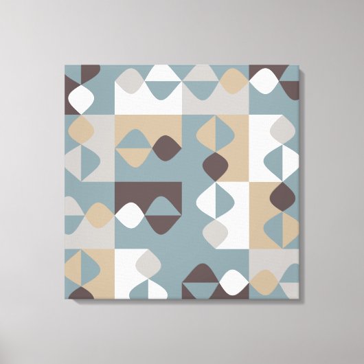 Middelgrote eeuw Modern - Mint Chocolate Caramel Canvas Afdruk (Voorkant)