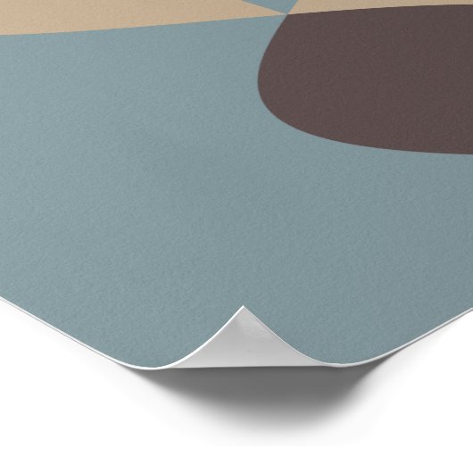 Middelgrote eeuw Modern - Mint Chocolate Caramel Poster (Hoek)