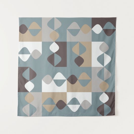 Middelgrote eeuw Modern - Mint Chocolate Caramel Wandkleed (Voorkant (horizontaal))