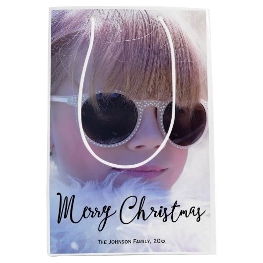 Middelgrote Fotokerstcadeautassen Medium Cadeauzakje (Voorkant)