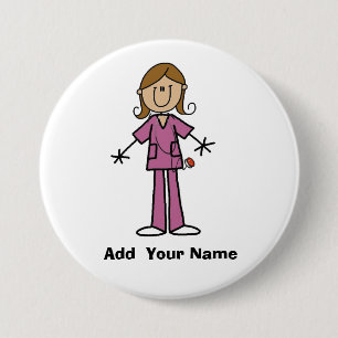 Middelgrote huid Gepersonaliseerd aanvinder Afbeel Ronde Button 7,6 Cm