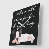 Middelgrote klok "Hug a Dog" (Hoek)