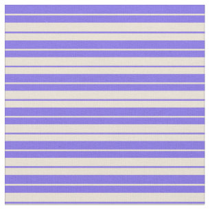 Middelgrote leisteen Blauwe en Bisque Stripes Stof