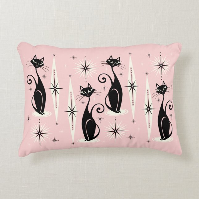 Middelgrote middeleeuwse atoomkatten met middelhog accent kussen (Voorkant)