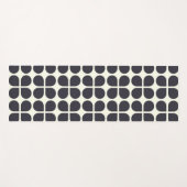 Middelgrote modder Geometrische vormen in zwart-wi Yogamat (Voorkant (horizontaal))