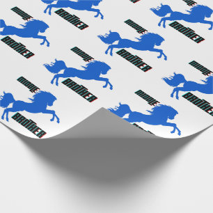Middelgrote paardenfok cadeaupapier