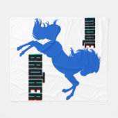 Middelgrote paardenfok fleece deken (Voorkant (Horizontaal))