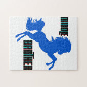 Middelgrote paardenfok legpuzzel (Horizontaal)