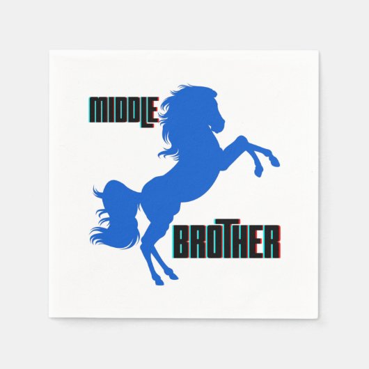 Middelgrote paardenfok servet (Voorkant)