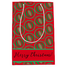 Middelgrote rode/groene cadeautas