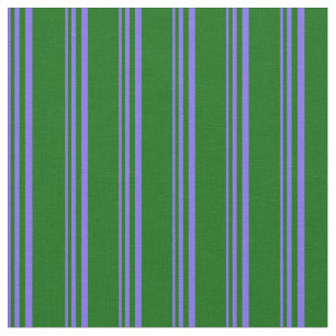 Middelgrote rooster blauw en donkergroen gelijnd p stof