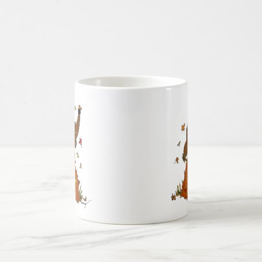 Middelgrote stapel bladeren Mok (Center)