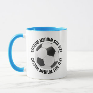 Middelgrote tekst LICHTBLAUW Combo 11oz Aangepaste Mok