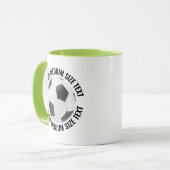 Middelgrote tekst LIME GROEN Combo 11oz Aangepaste Mok (Voorkant links)