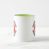 Middelgrote tekst LIME GROEN Combo 11oz Aangepaste Mok (Midden)