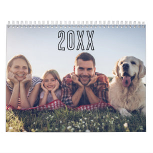 Middeljaar Kalender Gepersonaliseerde Familie Foto