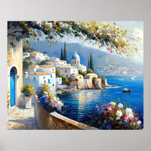 Middellandse Zee-Amalfi Poster